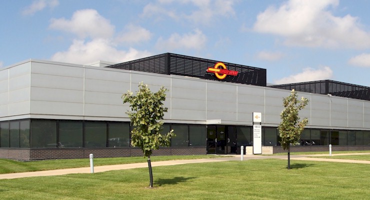 Barr-Nunn Des Moines, IA area corporate office buiding showing employee entrance