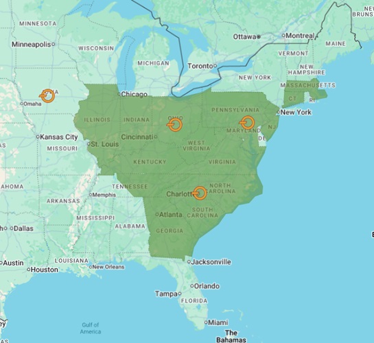 Running Area Map